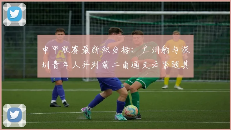 中甲联赛最新积分榜：广州豹与深圳青年人并列前二南通支云紧随其后